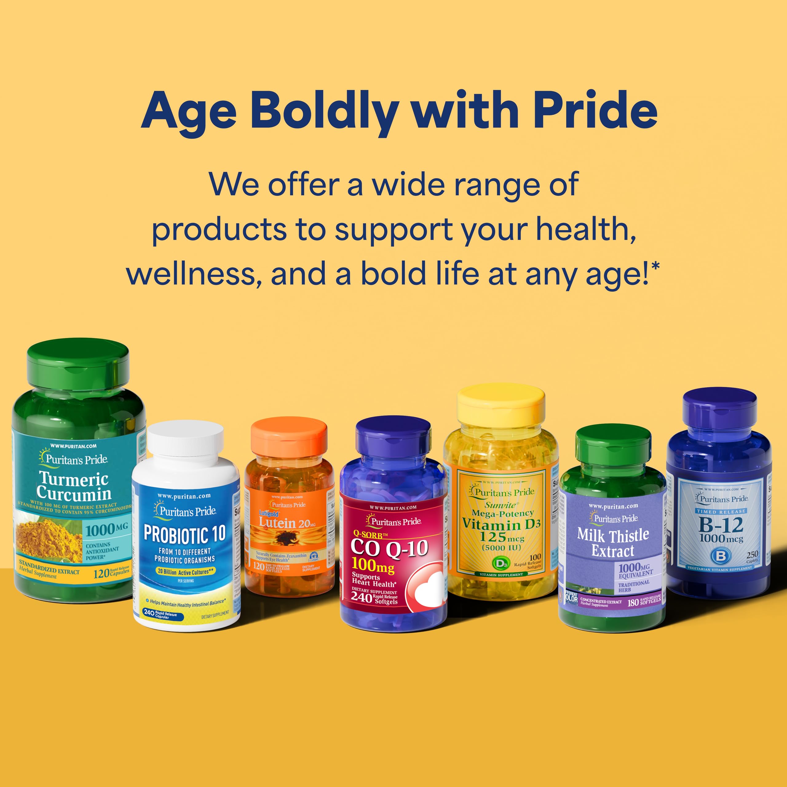 Puritan's Pride estilo de vida con persona activa que sugiere energía sostenida