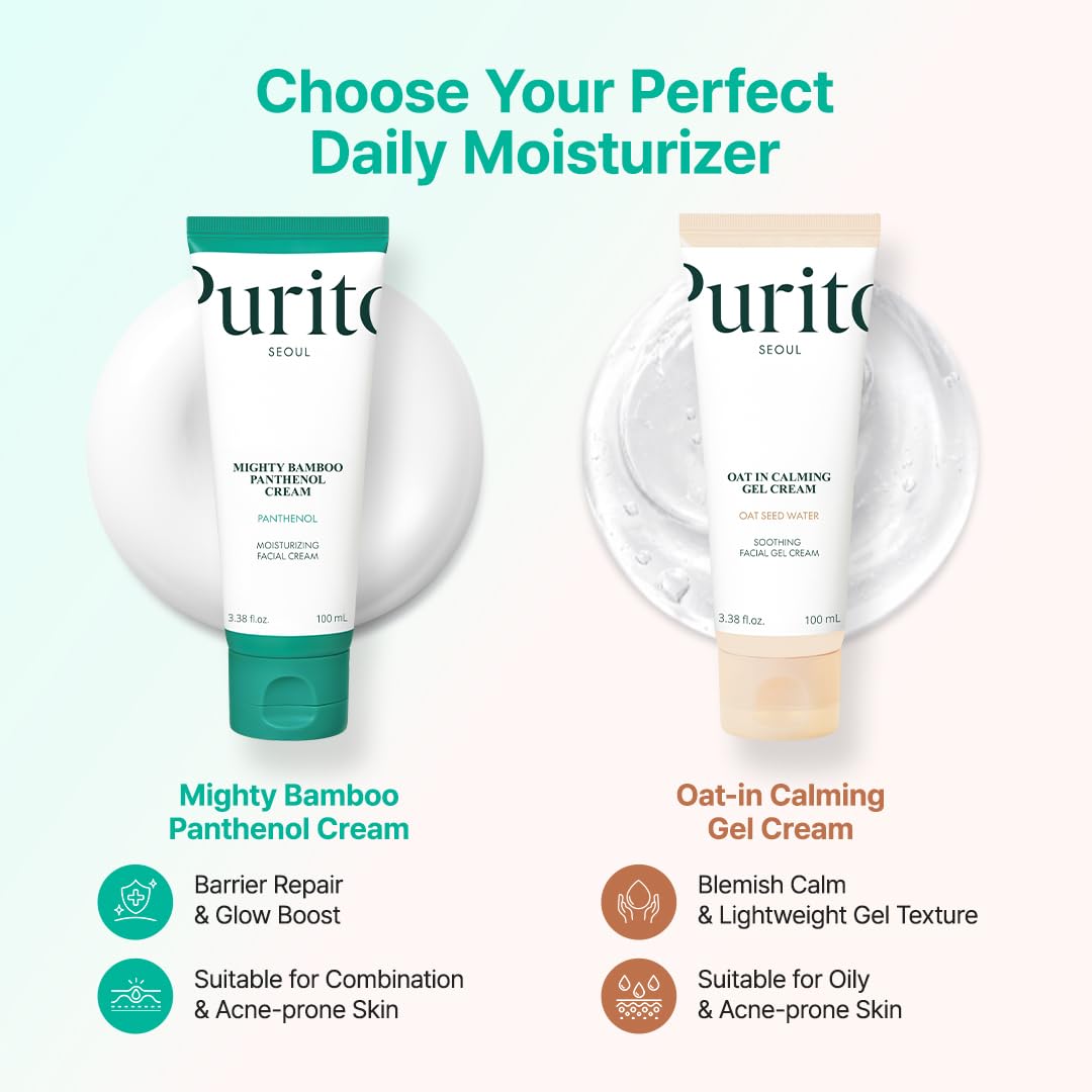 PURITO crema extendida en piel mostrando acabado no graso y sedosidad