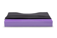 Purple cojín Ultimate Seat vista frontal mostrando forma y tamaño para confort