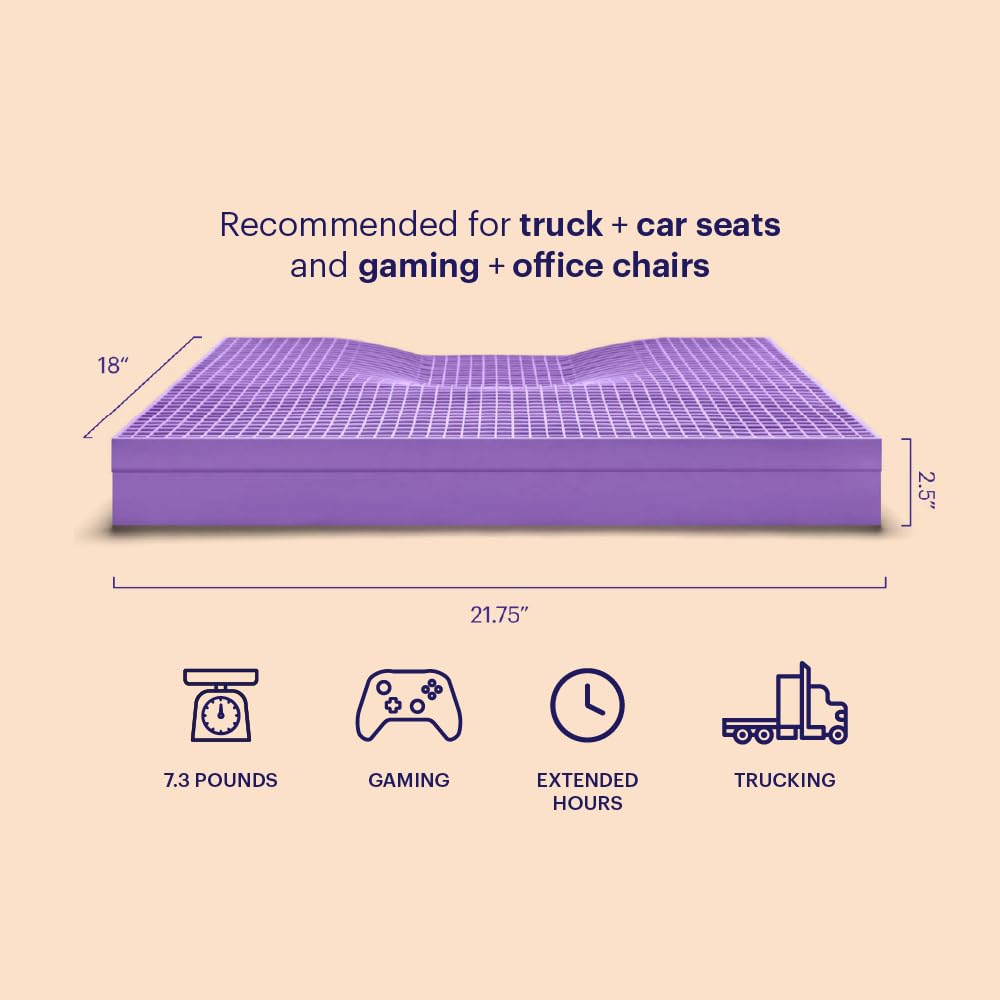 Purple GelFlex Grid primer plano que muestra textura y ventilación fresca