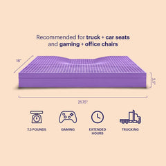 Purple GelFlex Grid primer plano que muestra textura y ventilación fresca