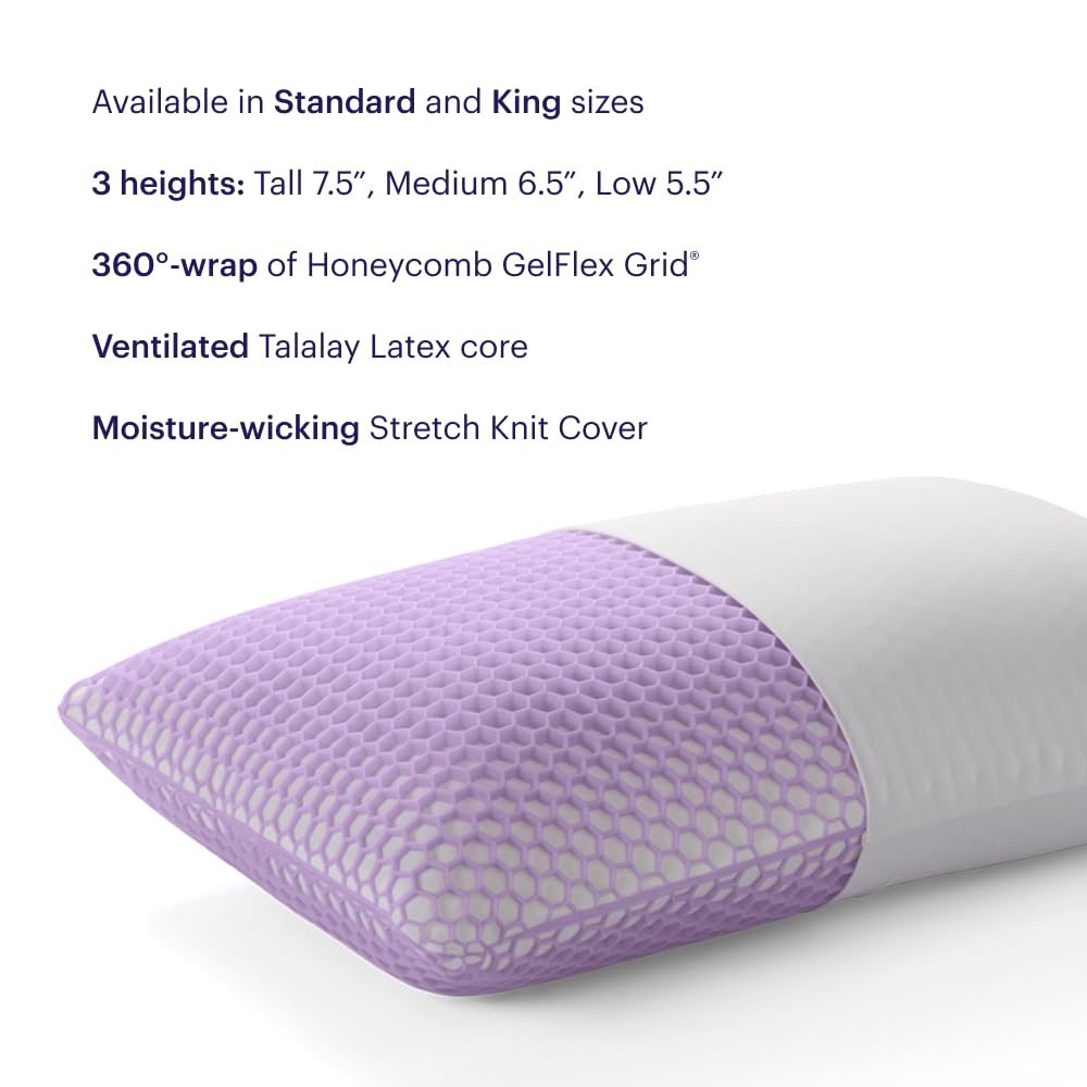 Purple Harmony detalle del GelFlex Grid mostrando la estructura que alivia presión