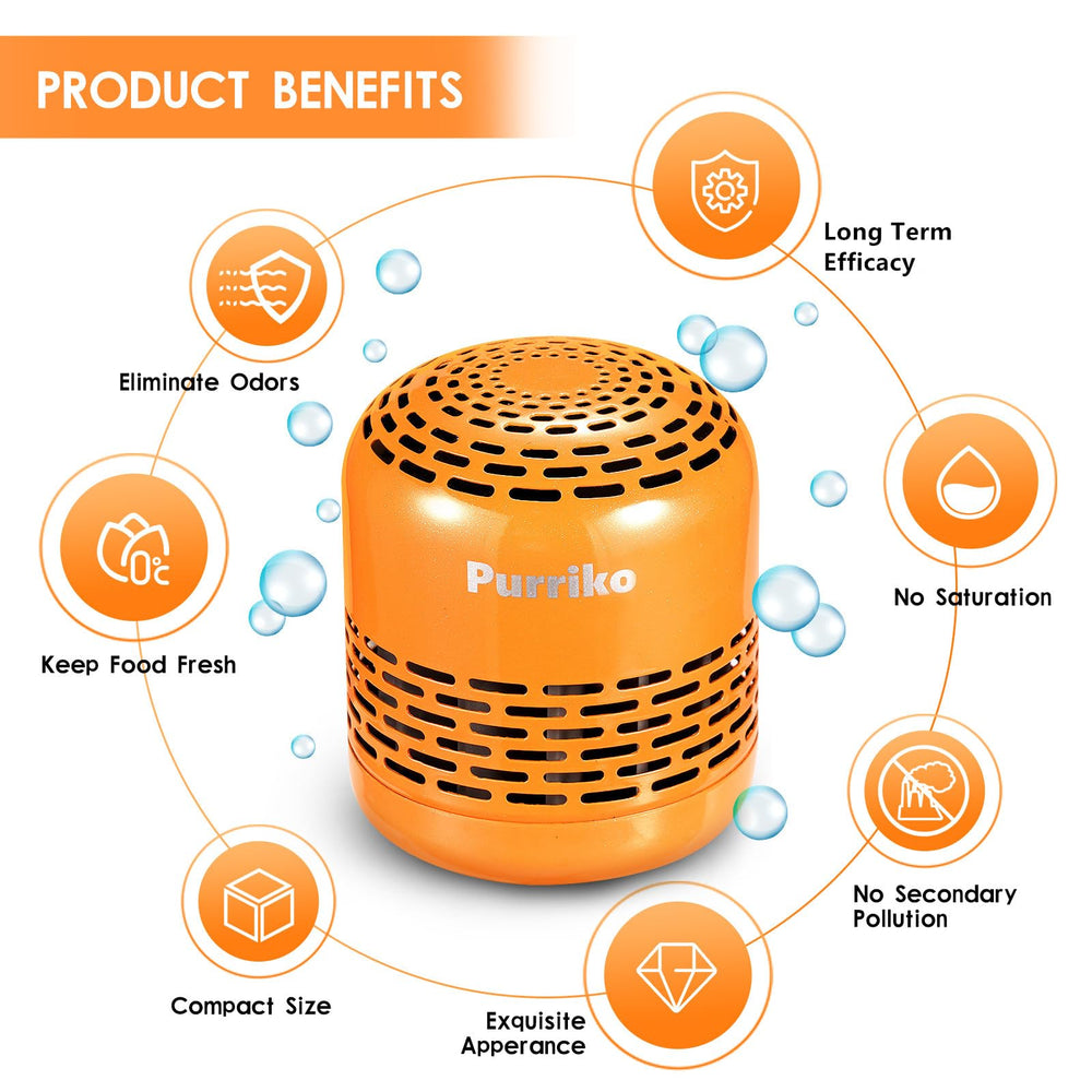 Purriko junto a una mano para comparar tamaño y mostrar portabilidad conveniente
