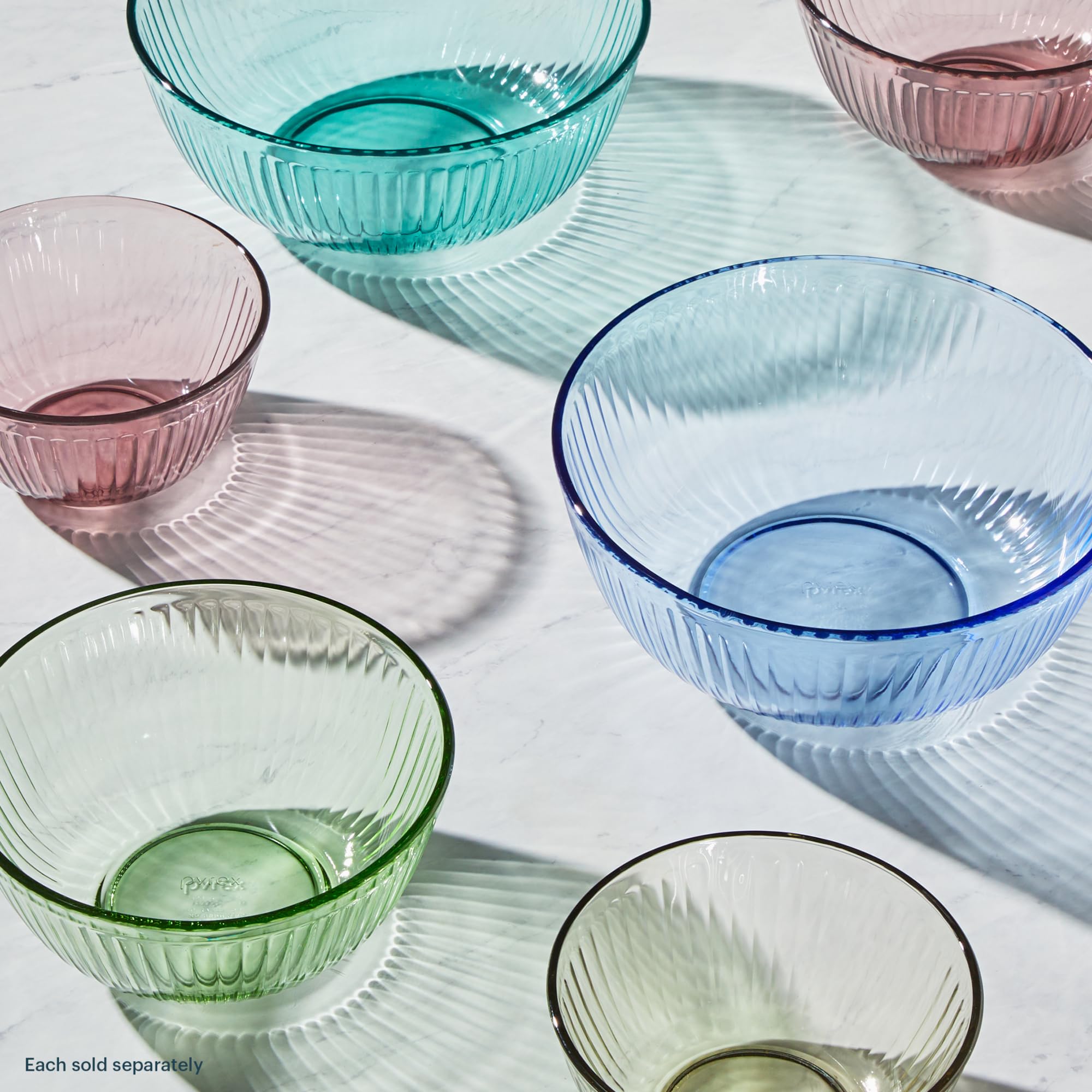 Pyrex presentación en mesa servida, diseño atractivo para servir directo