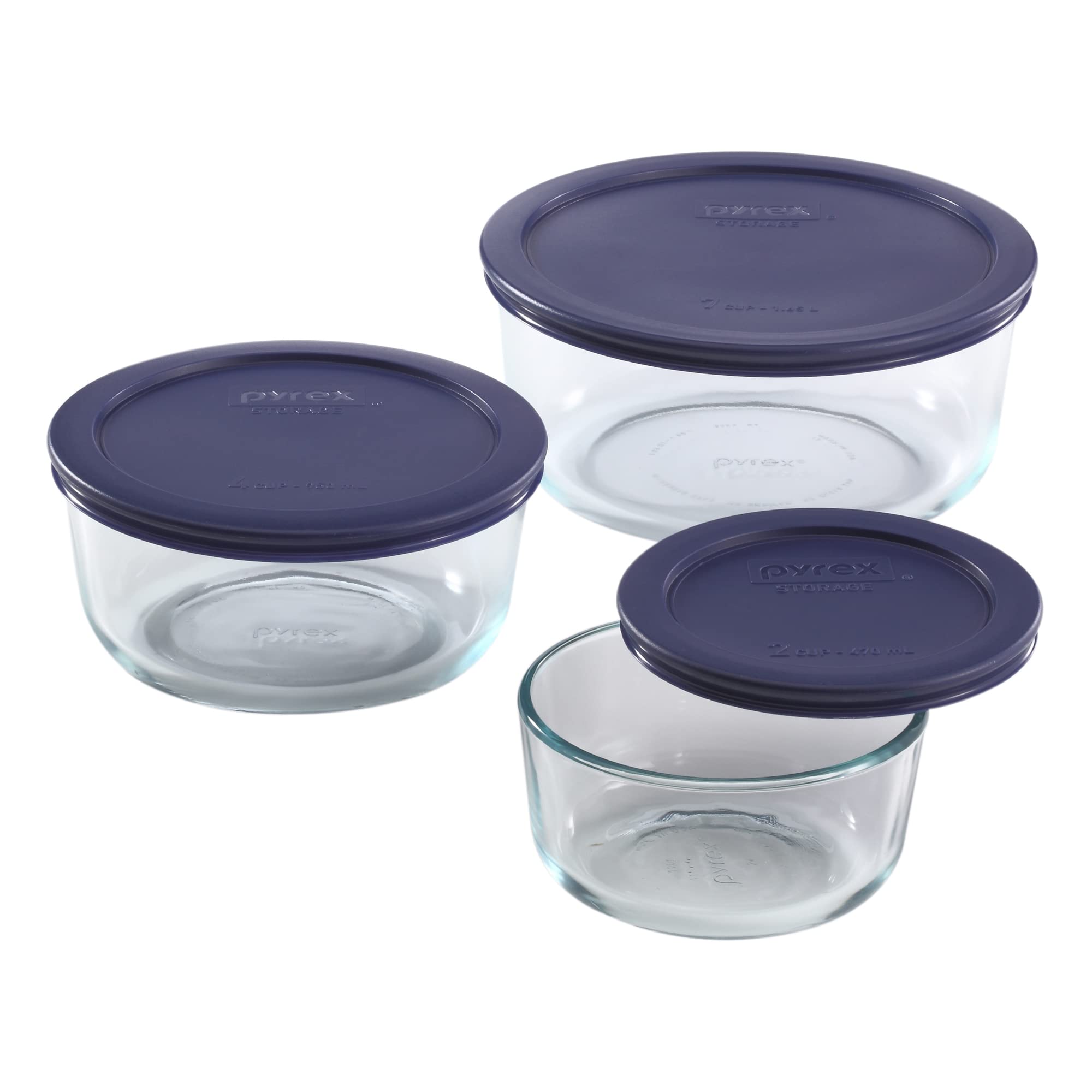 Pyrex detalle de la tapa azul mostrando cierre firme y orden