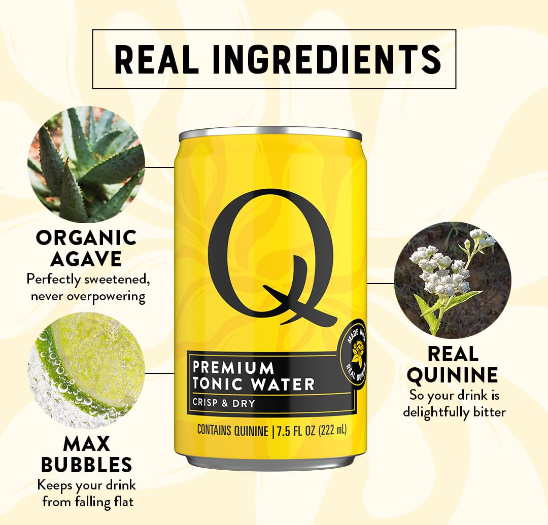 Q MIXERS pack de 24 latas ideal para eventos y almacenamiento práctico
