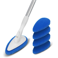 Qaestfy cepillo frontal con mango largo para fregar sin agacharse