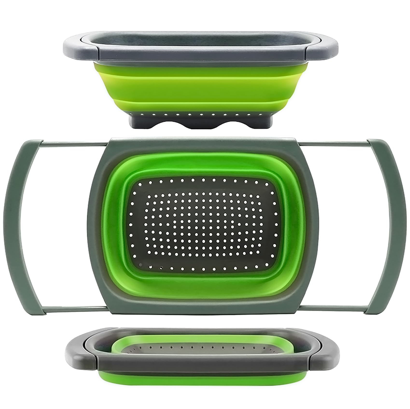 QiMH colador frontal mostrando forma y capacidad, fácil de usar