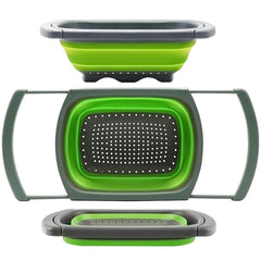 QiMH colador frontal mostrando forma y capacidad, fácil de usar