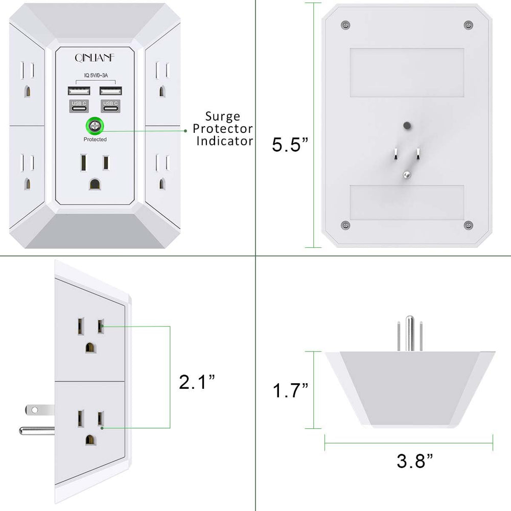 QINLIANF caja con manual y contenido listo para instalación segura