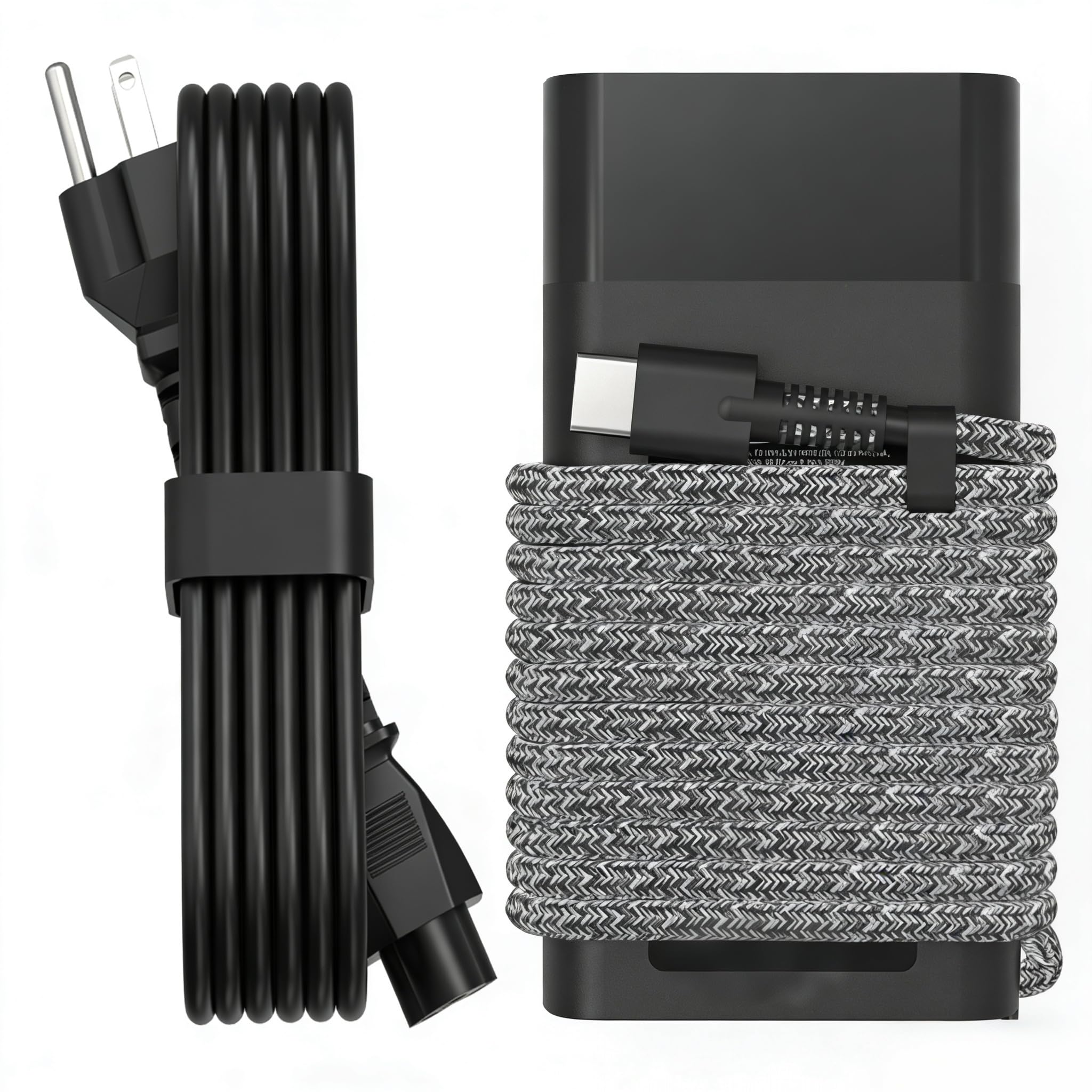 QIOUZW cargador frontal mostrando puerto USB-C y perfil compacto