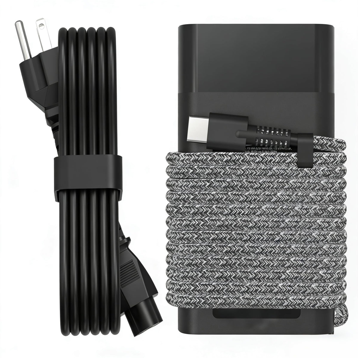 QIOUZW cargador frontal mostrando puerto USB-C y perfil compacto