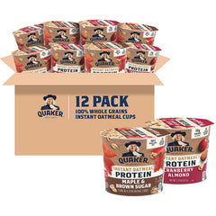 Quaker frente del empaque mostrando las dos variedades y beneficios