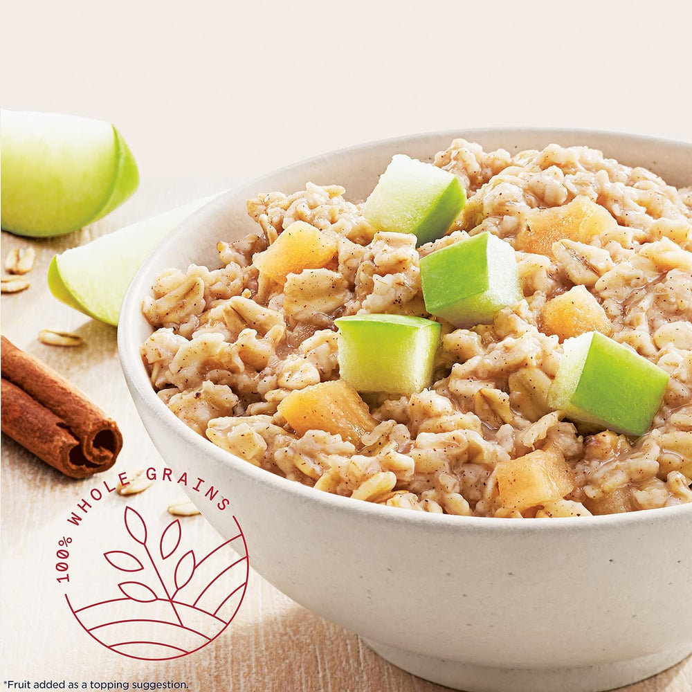 Quaker sobre abierto con avena lista para preparar y facilidad de uso