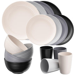 Quatish plato principal frontal mostrando diseño gris y durabilidad