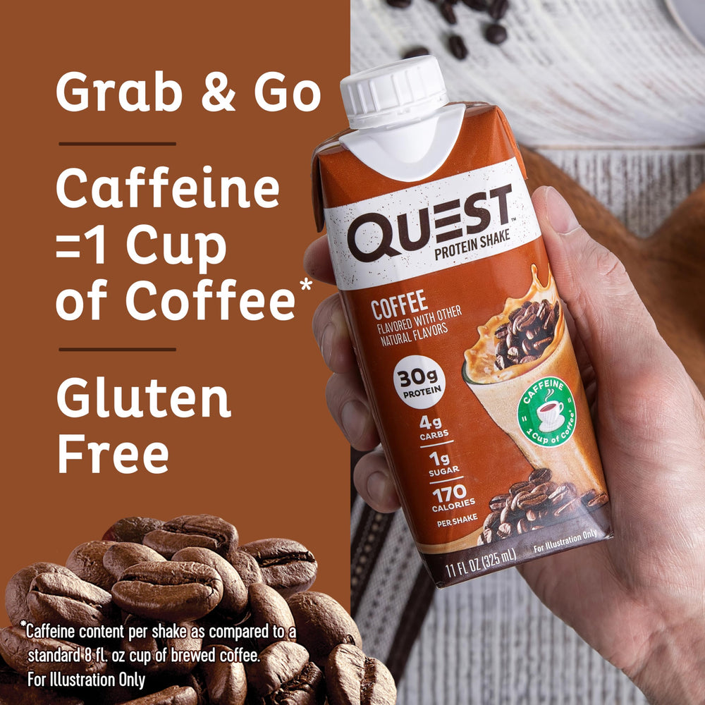 Quest batido en mano listo para beber, beneficio de conveniencia portátil