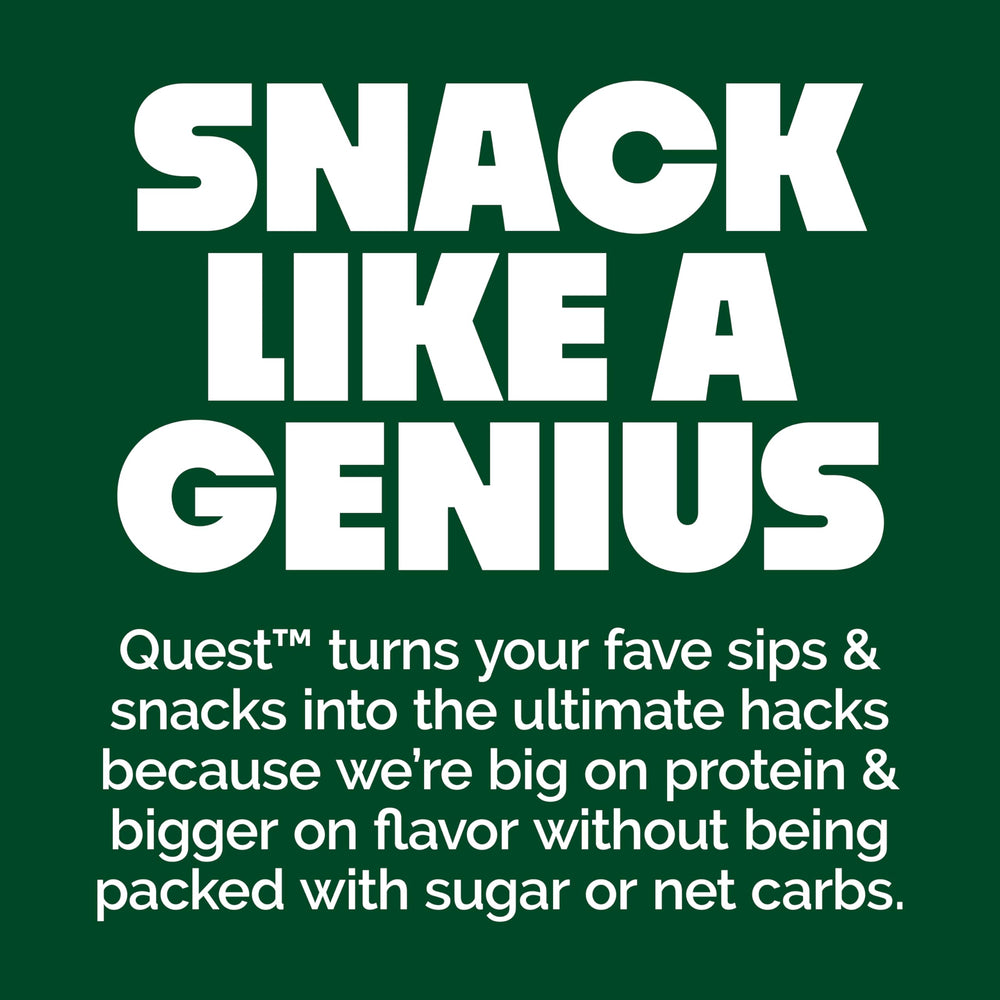 Quest chips in a snack bowl beside salsa showing portability and party-ready protein boost