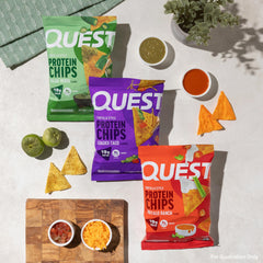 Bol con Quest chips mezcladas mostrando variedad de sabores y disfrute