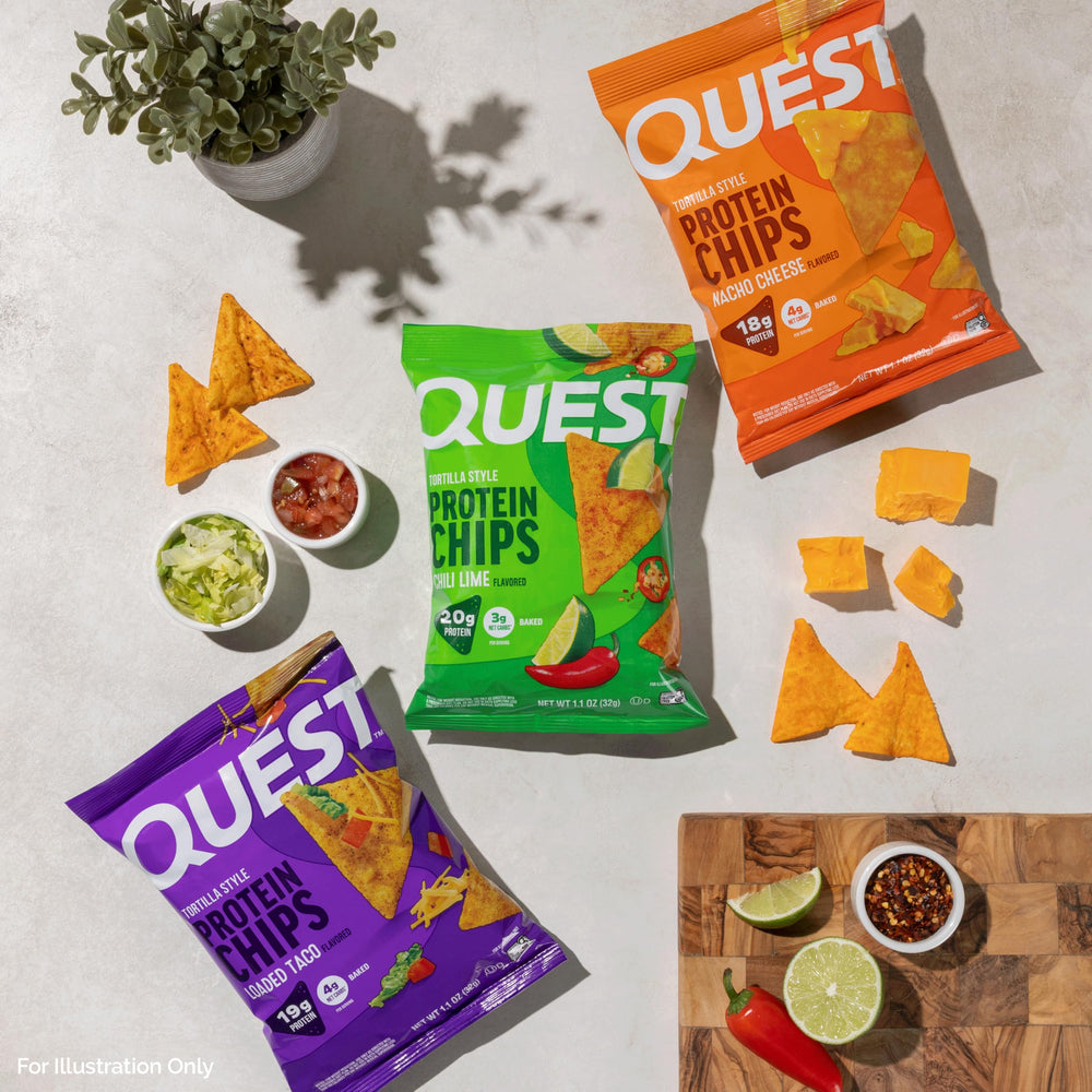 Quest etiqueta nutricional mostrando proteína y carbohidratos bajos