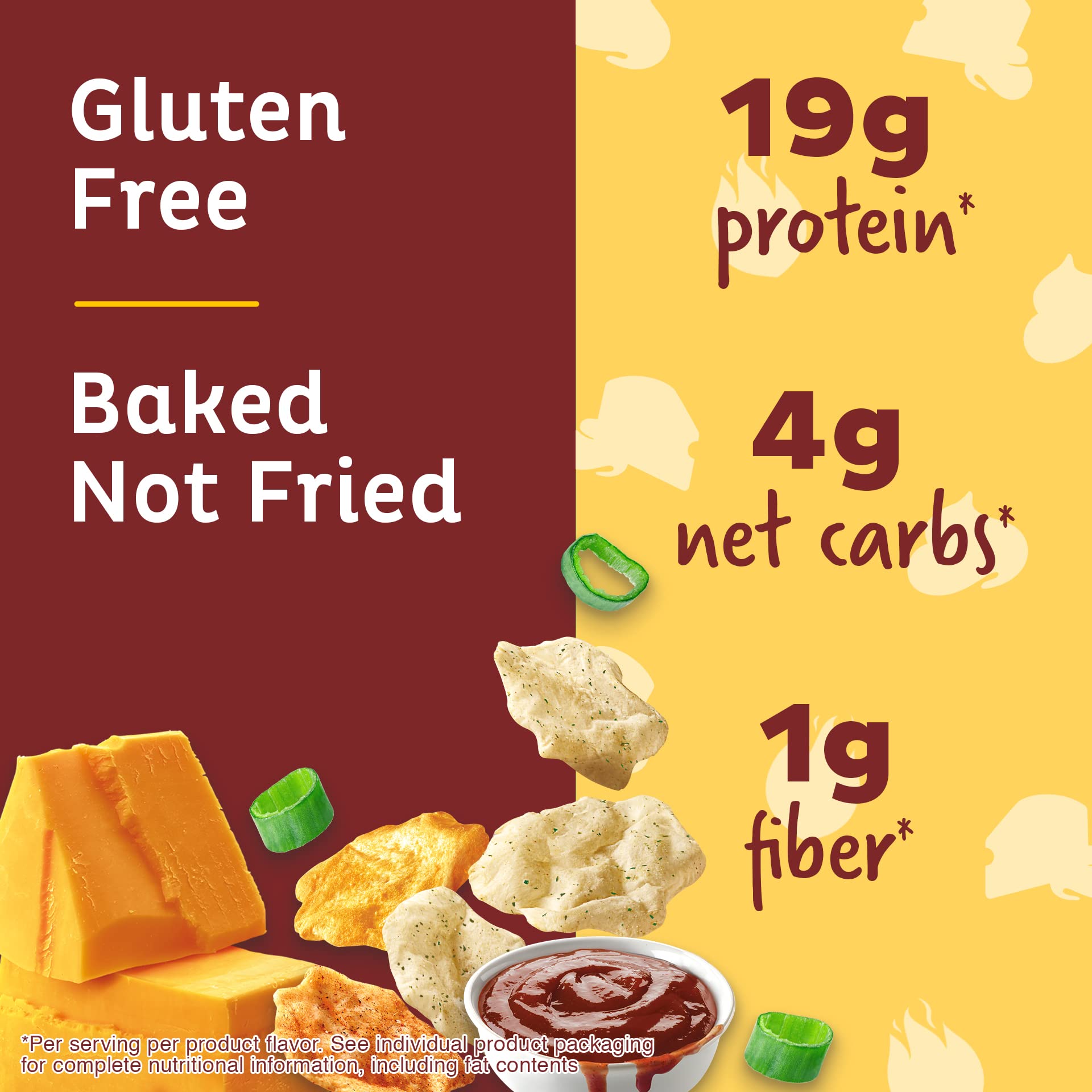 Quest chips sabor BBQ en primer plano con beneficio de bajo en carbohidratos
