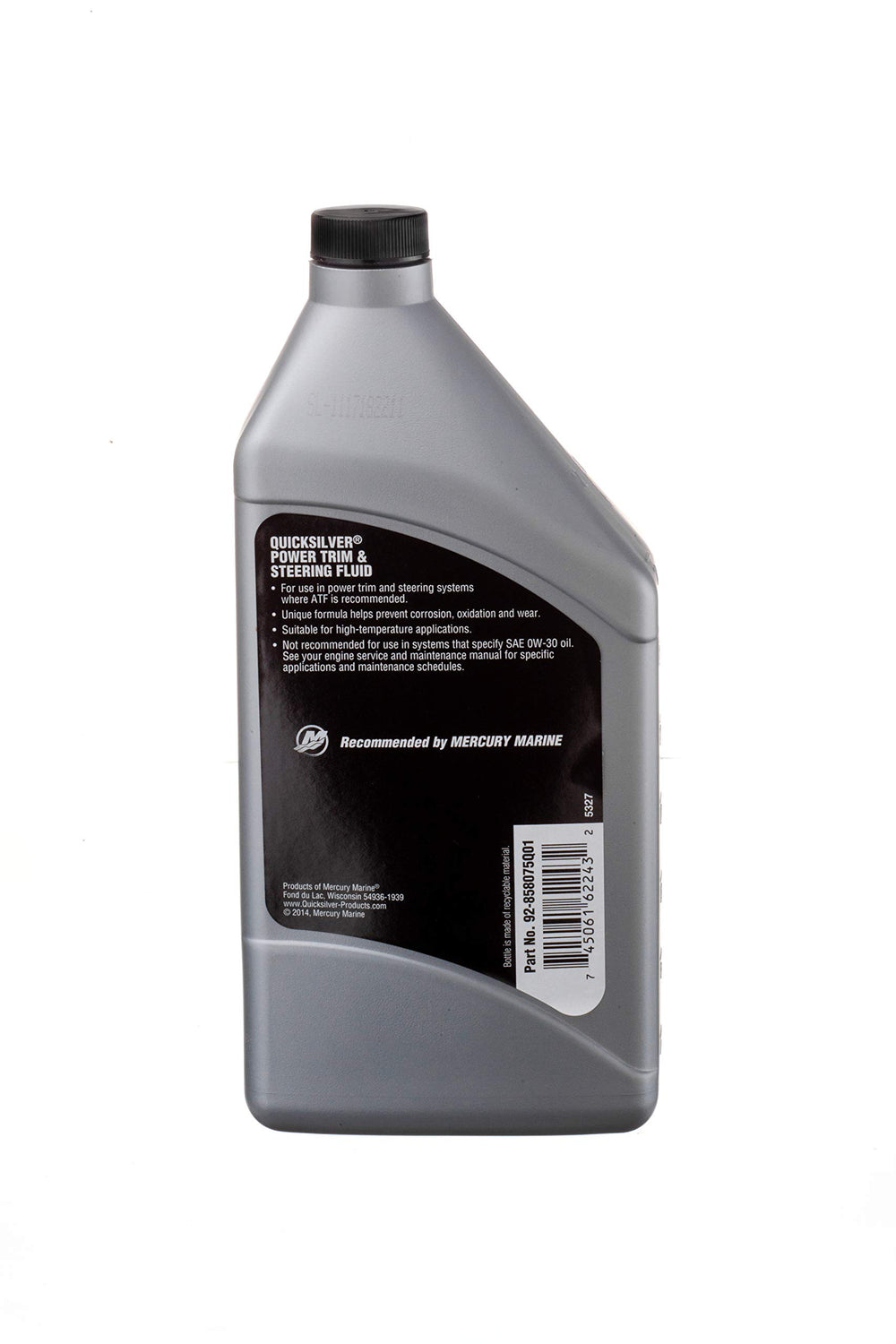 Quicksilver envase junto a mano para comparación de tamaño y facilidad