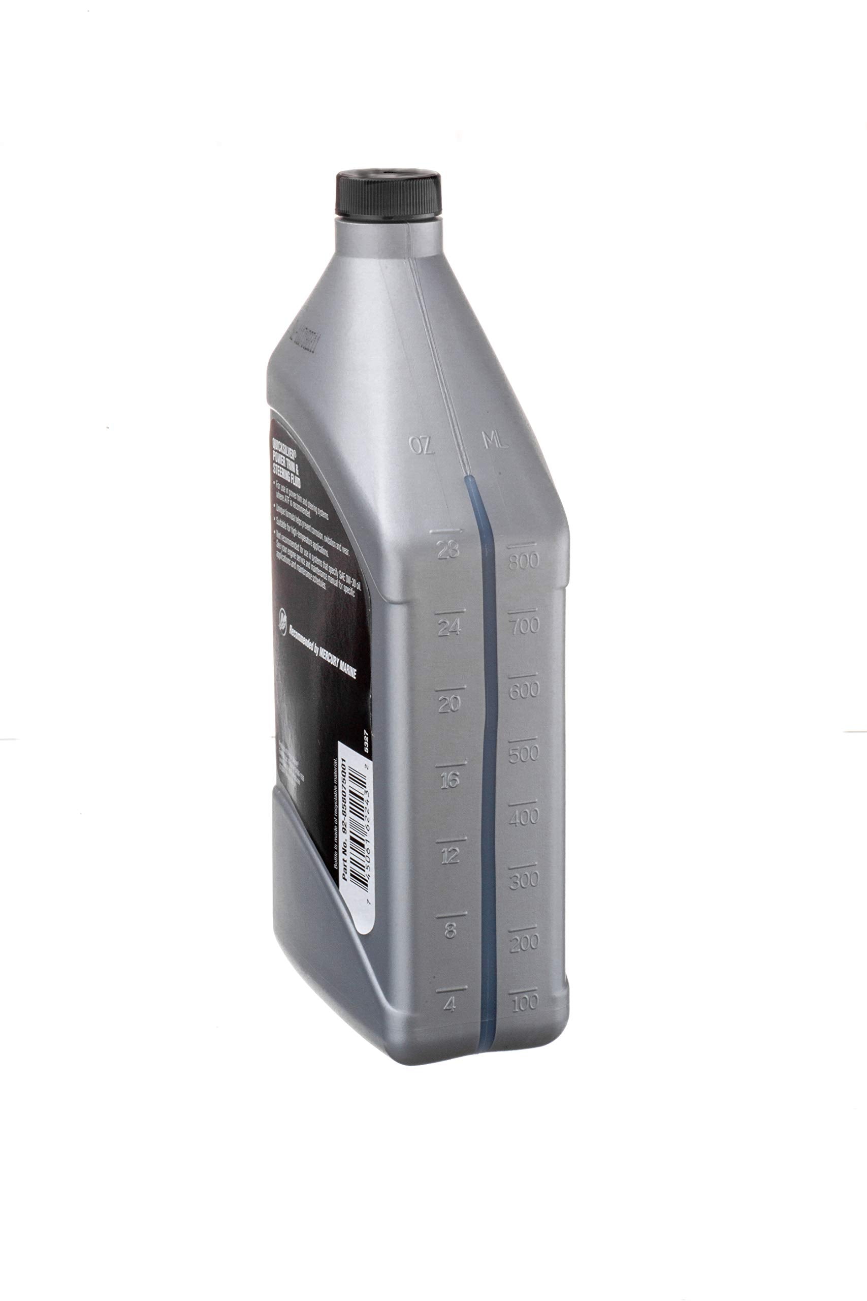 Quicksilver botella en uso rellenando depósito de dirección, seguridad y control