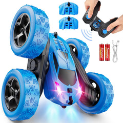 QUNREDA coche RC vista frontal mostrando LEDs para orientación