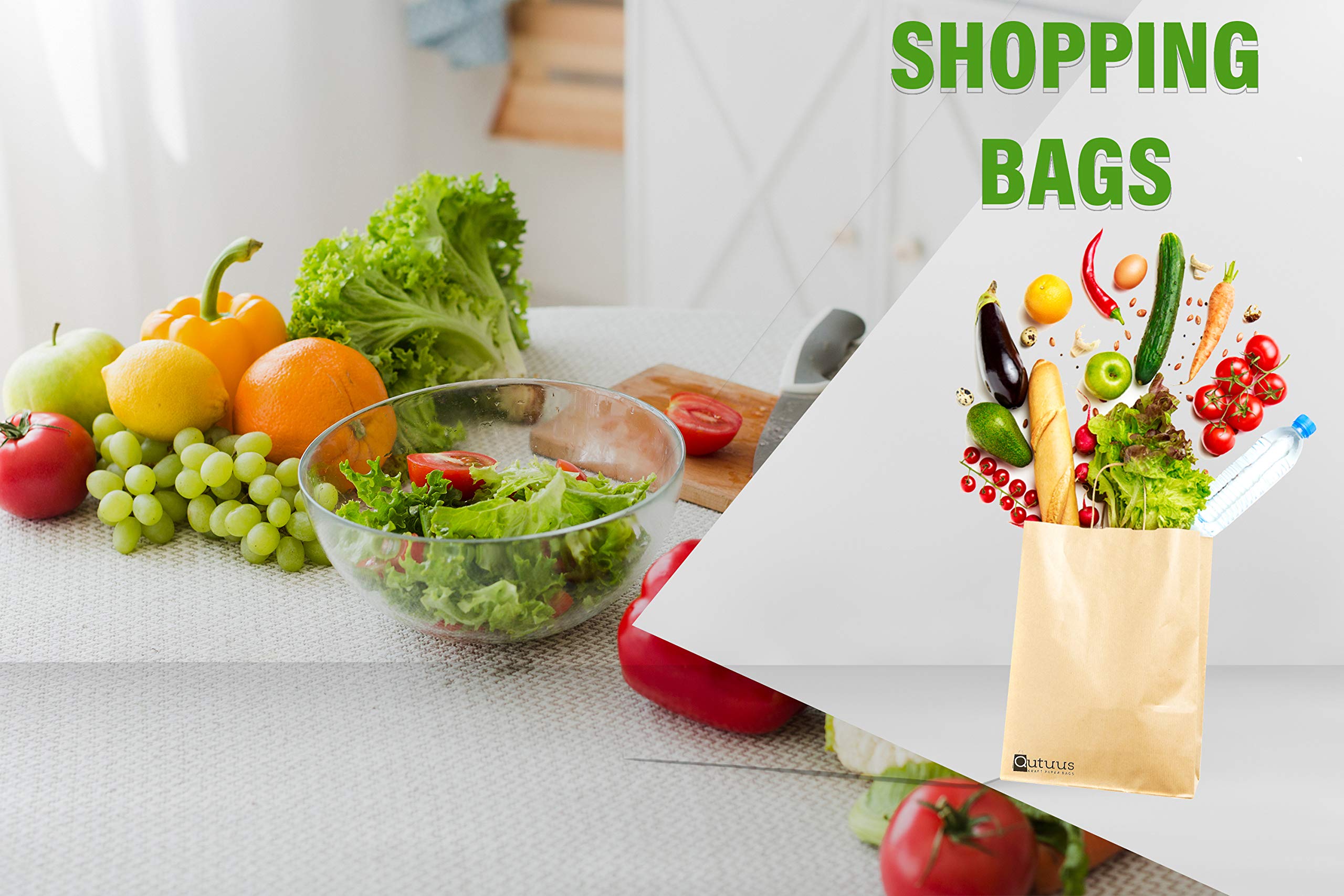 Qutuus bolsa en uso cargando compras ligeras con apariencia profesional