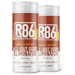 R86 frente del empaque mostrando producto y beneficios