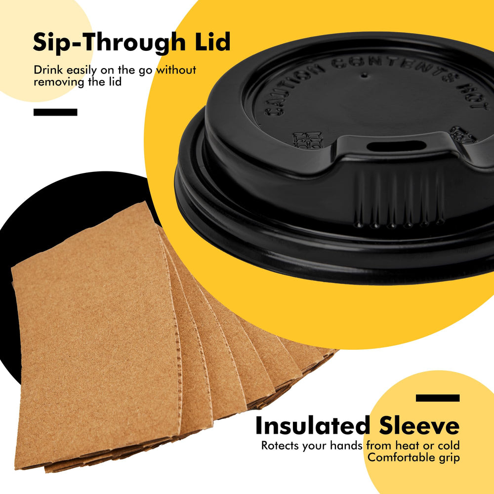 RACETOP vaso con tapa y funda listos para servir en un pedido
