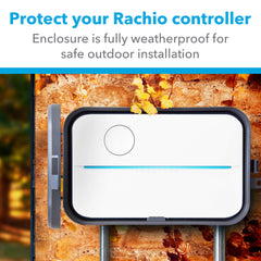 Rachio enclosure close-up of gasket seal offering moisture protection