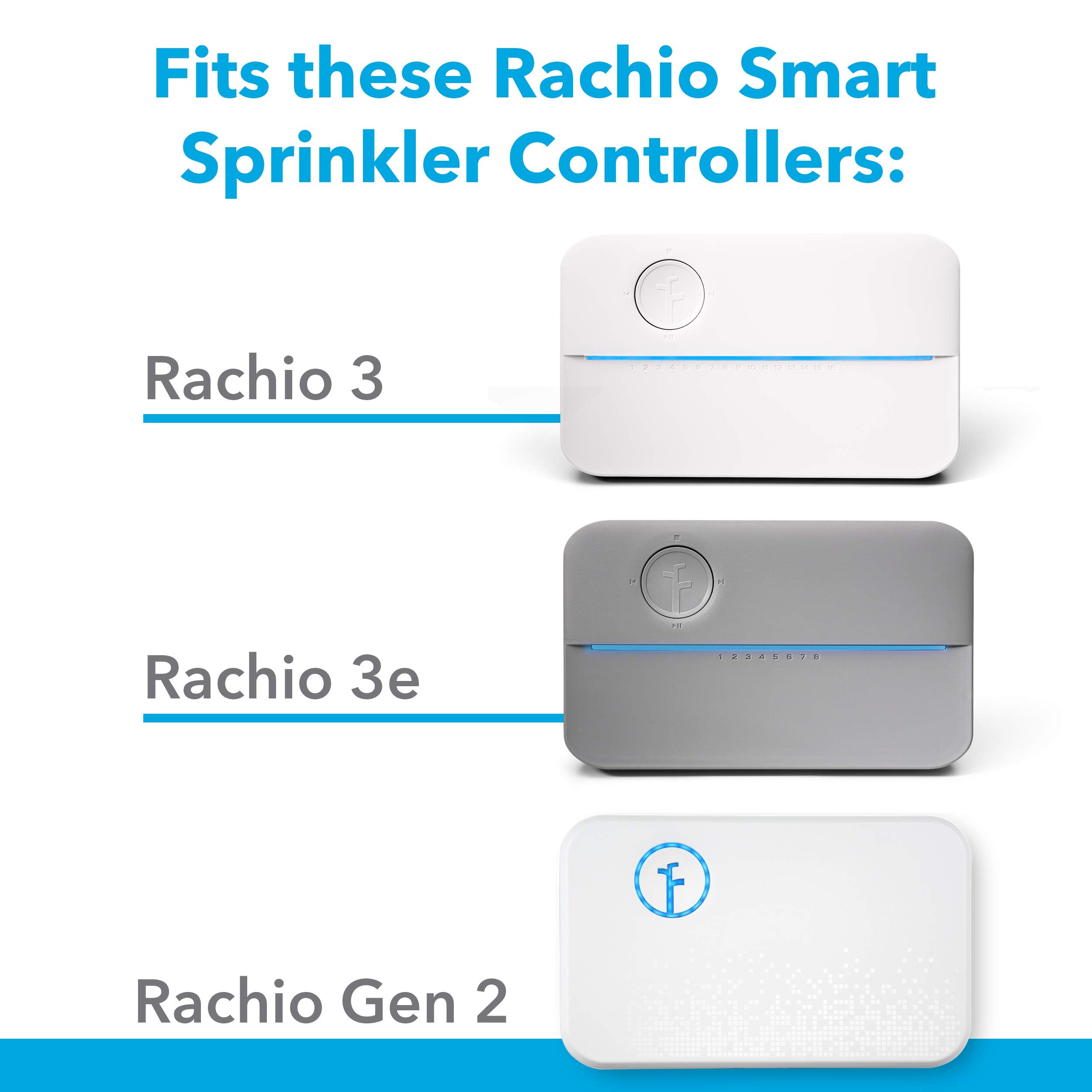 Rachio enclosure side view with wiring entries for tidy cable routing
