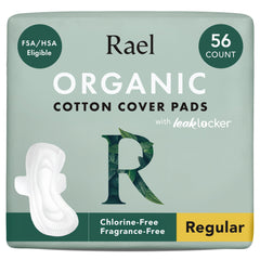 Rael front packaging showing moderate 56 count and product benefits
