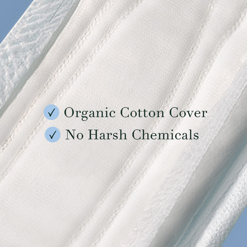 Rael pad held in hand for scale and discreet everyday coverage