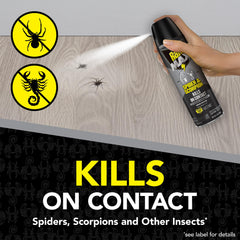 Raid Max etiqueta con instrucciones legibles y beneficios para control de plagas
