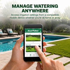Rain Bird LNK2 installed inside controller enabling remote management