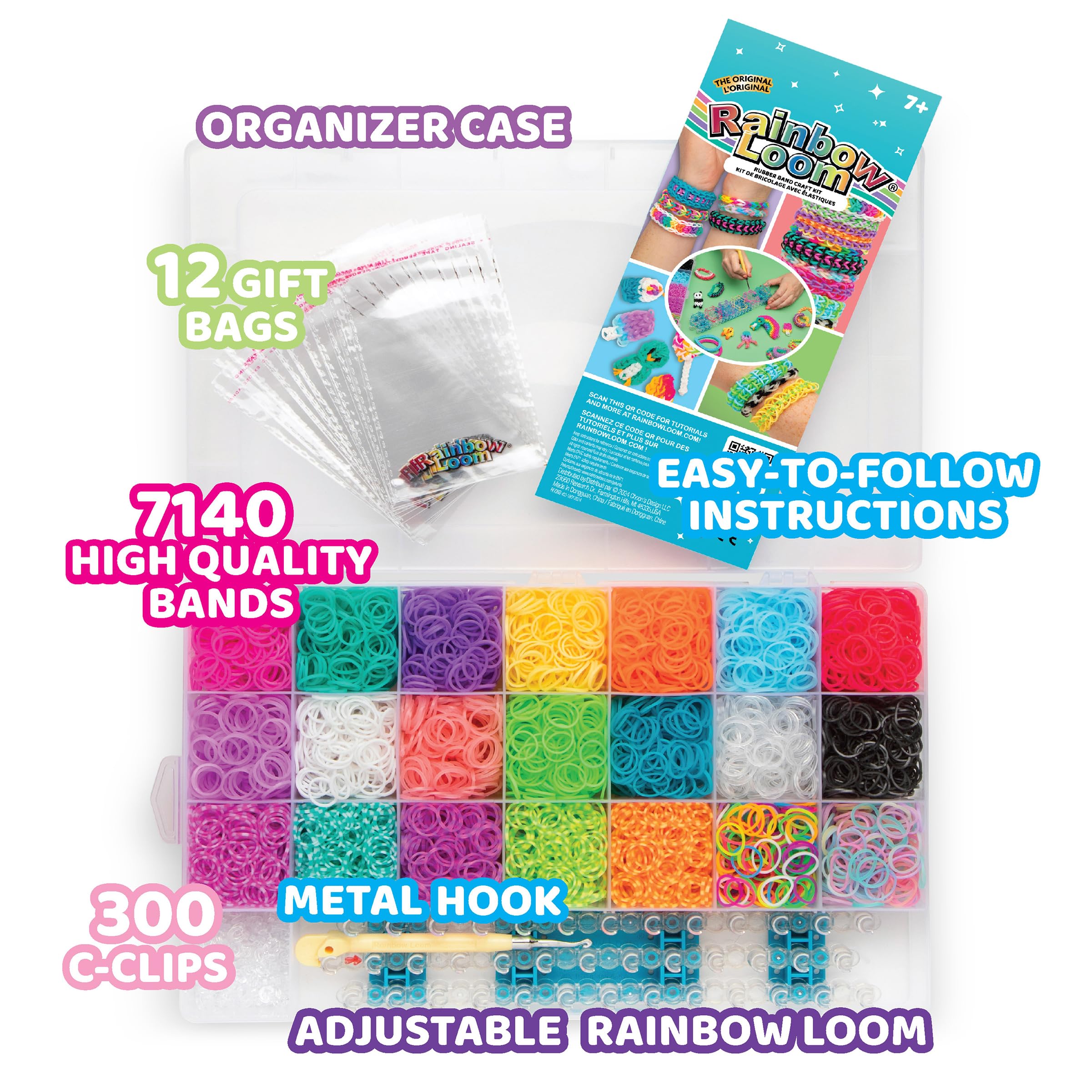 Rainbow Loom metal hook detail highlighting ergonomic grip for precise crafting