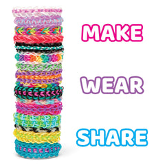 Rainbow Loom open organizer top-down showing sorted bands and compartments for quick access