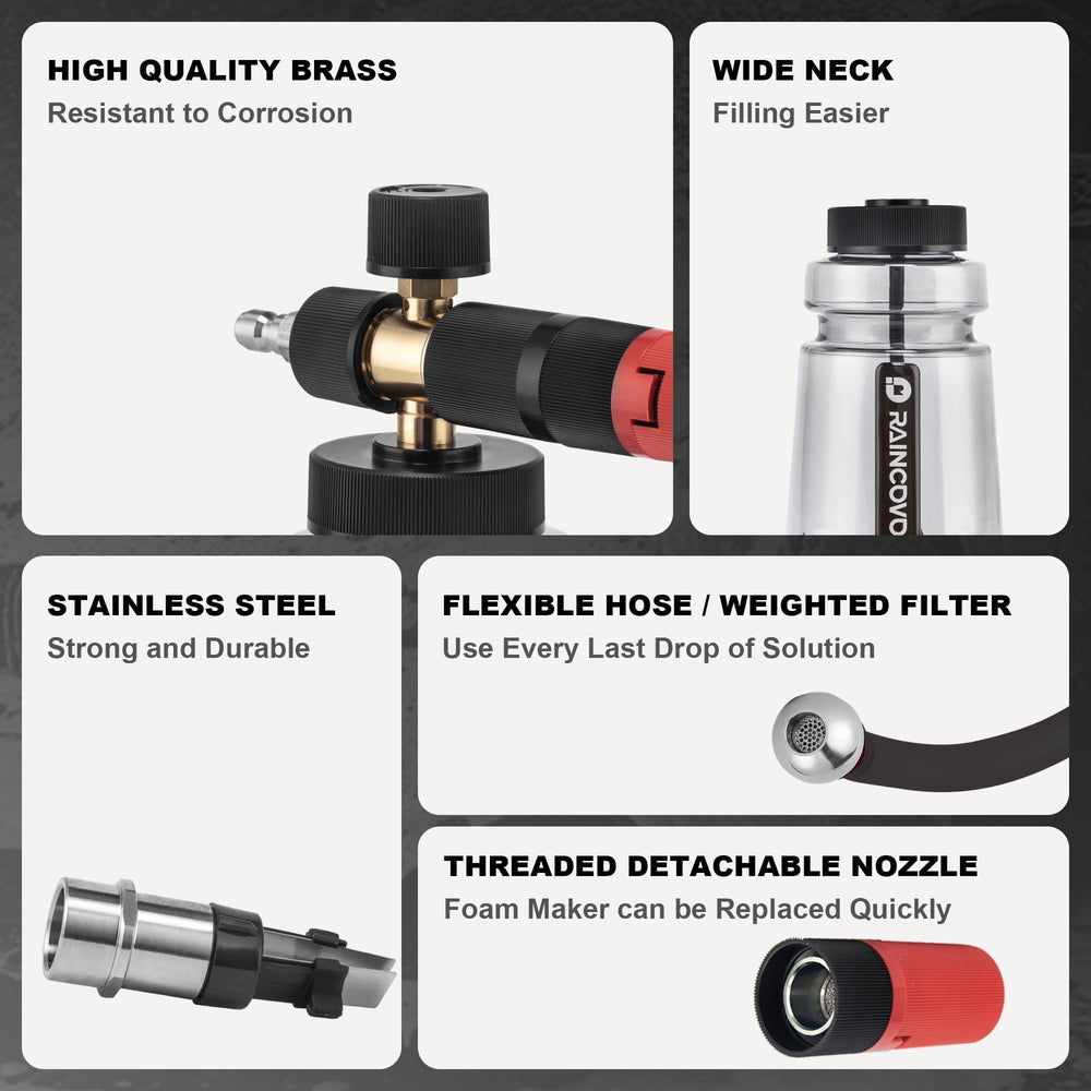Raincovo weighted stainless steel suction filter for consistent solution draw