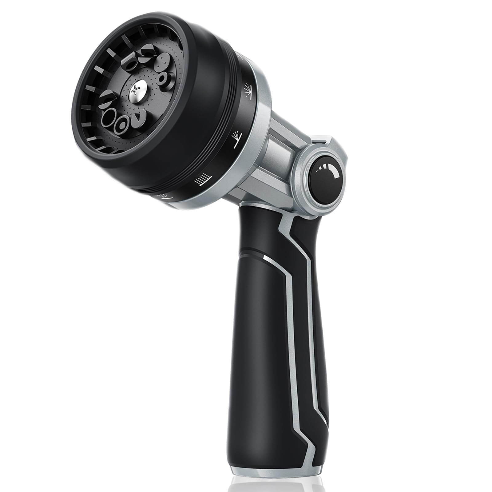 RAINPOINT front view of full-metal nozzle showing durable design and easy handling