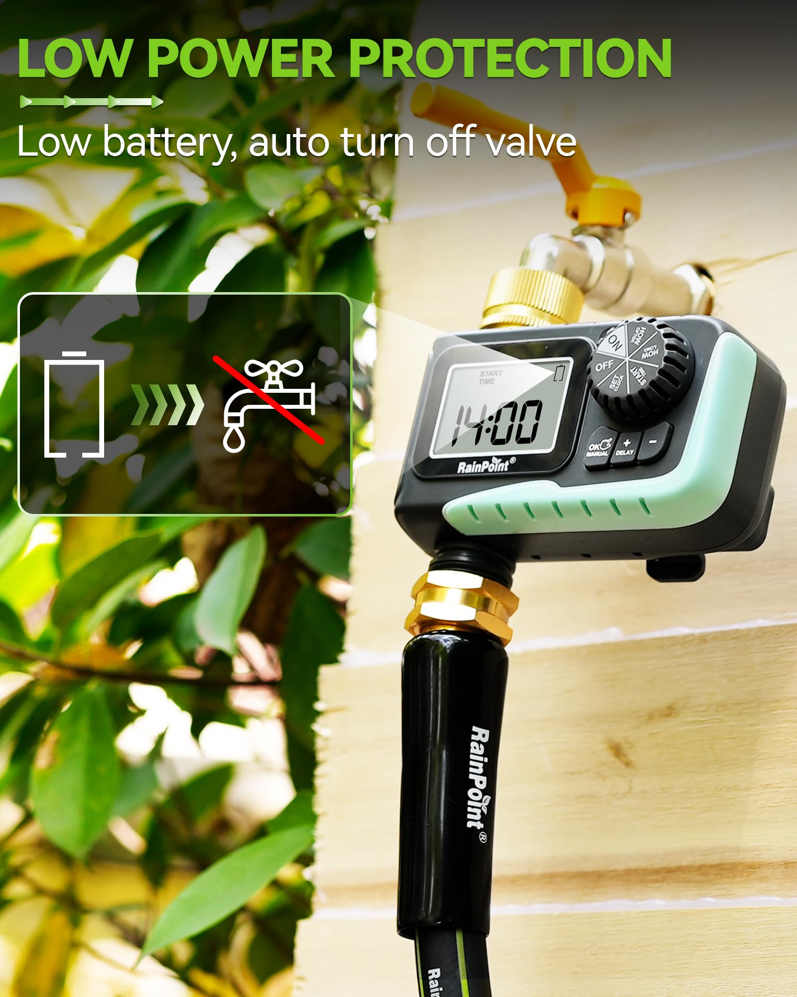 RAINPOINT rugged outer body illustrating weather resistance and long-term outdoor use