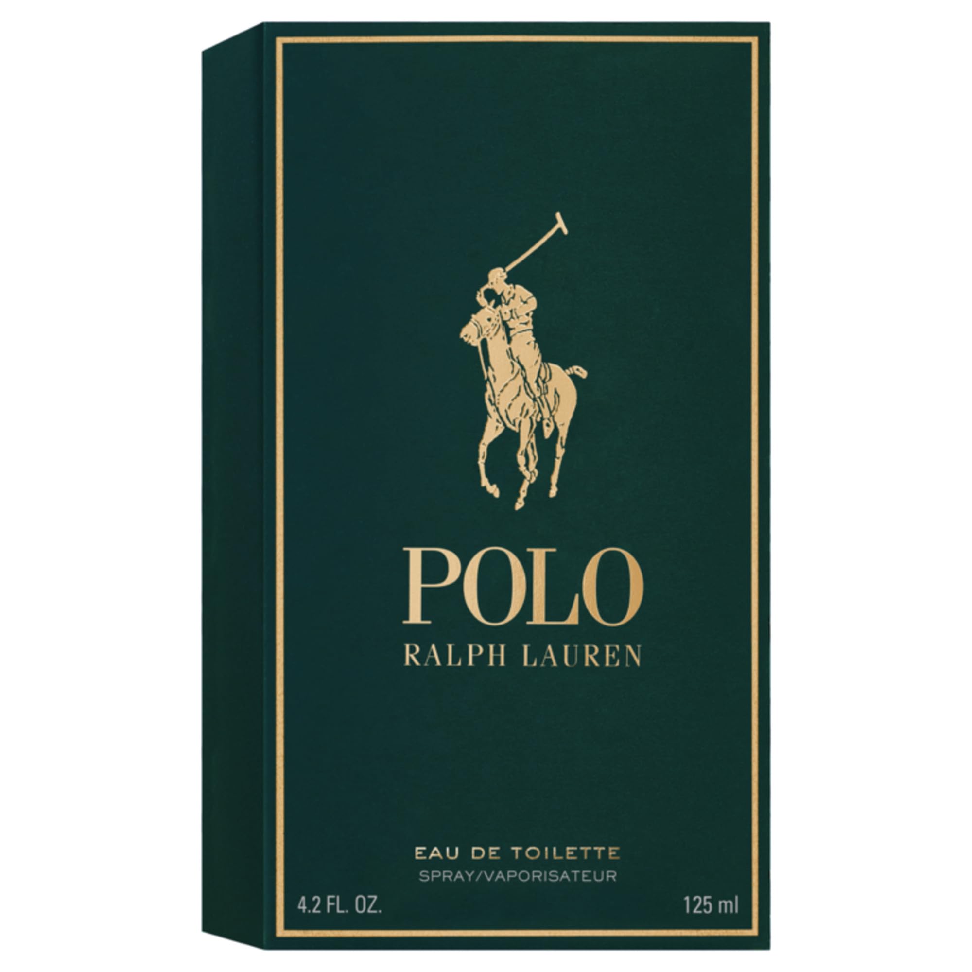 Ralph Lauren frasco en uso sobre piel mostrando proyección segura