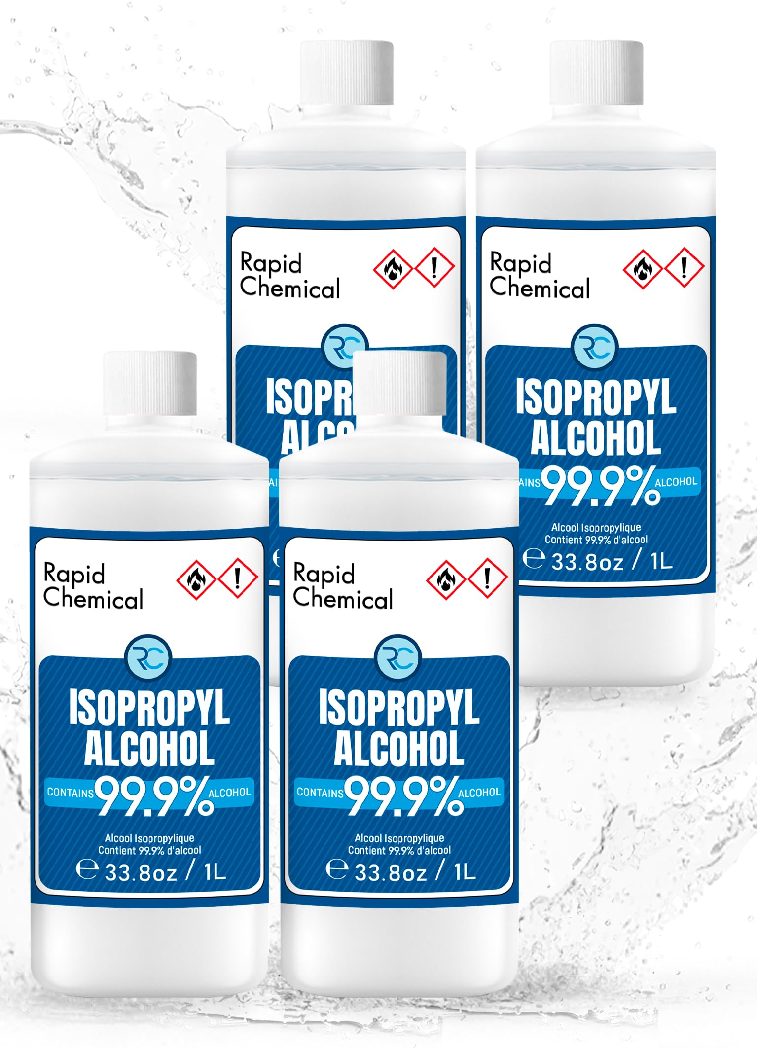 RAPID PROTECTANT etiqueta con especificación USP y datos de pureza visibles