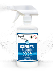 RAPID PROTECTANT botella frontal 99% isopropílico con etiqueta clara y volumen 17 fl oz