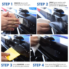 Rapid Tac en uso retirando vinilo sin dañar la pintura del vehículo