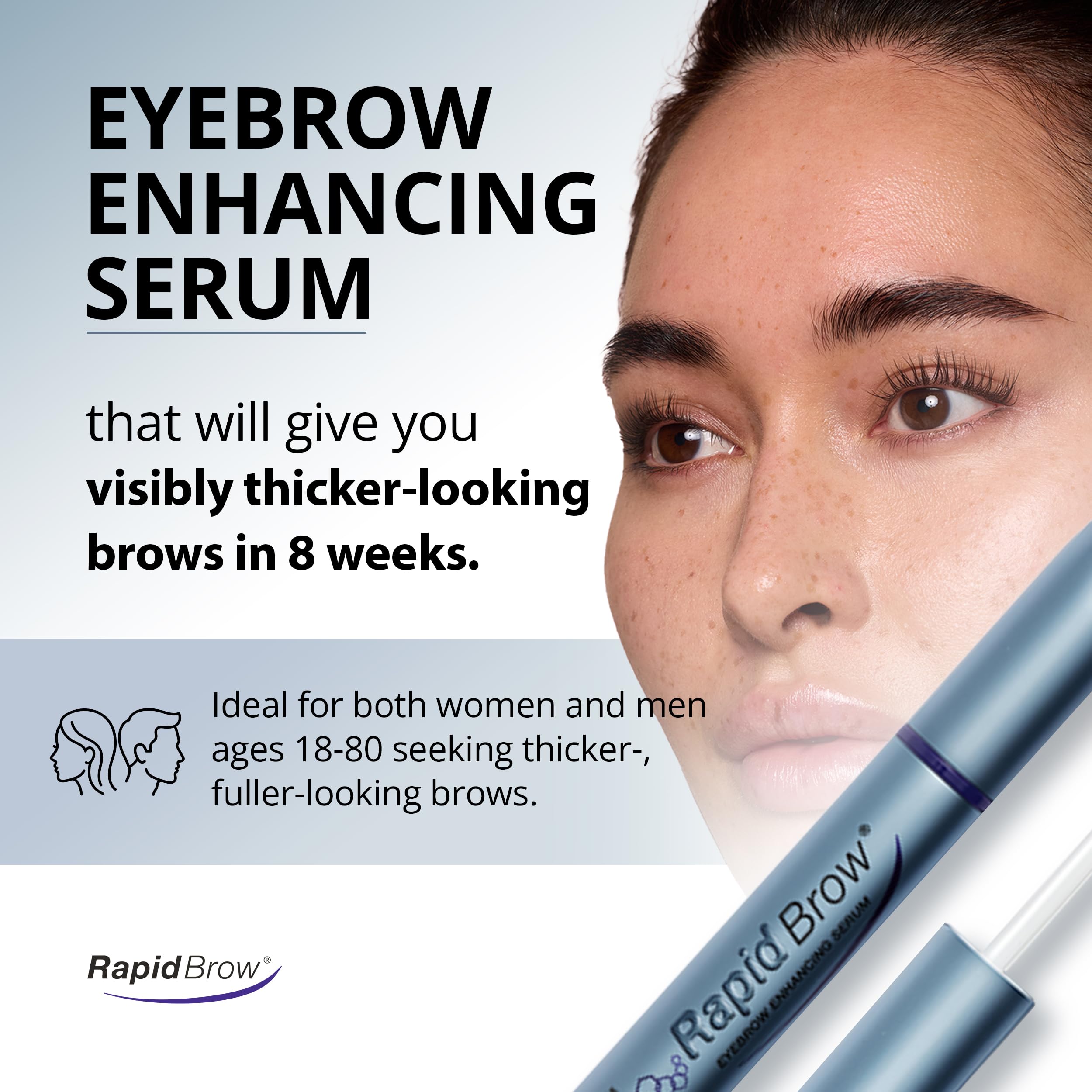 RapidBrow brocha aplicadora suave para una aplicación precisa y controlada