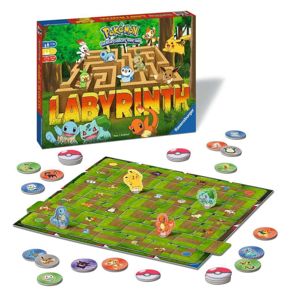 Ravensburger detalle de fichas de pasillo que muestra textura y movimiento dinámico
