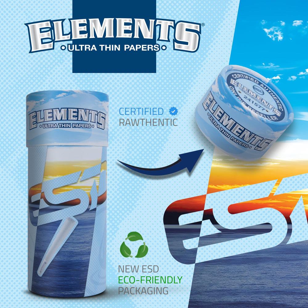RAW Elements conos en mano para mostrar tamaño King Size y manejo fácil