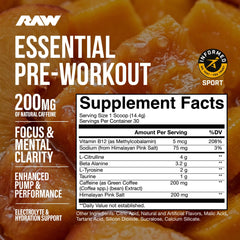 RAW Essential Pre textura del polvo Peach Mango mezcla fácil y apetecible