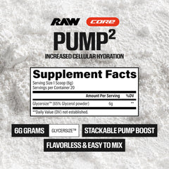 Primer plano del polvo RAW Pump2 con textura fina que facilita la mezcla y sin sabor